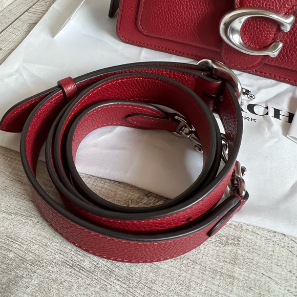 Red Coach Tabby Shoulder Bag - Picture 3 of 13